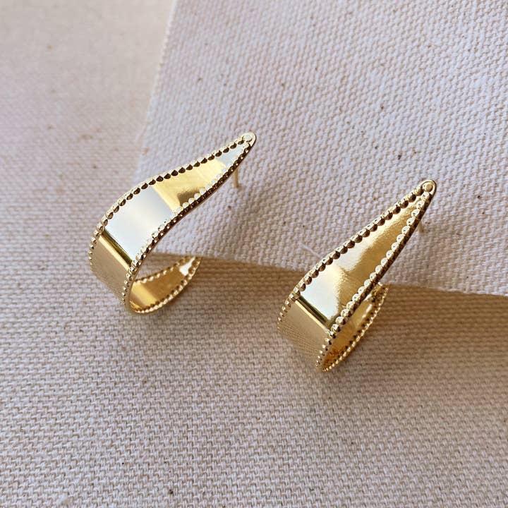 18k gold filled hoop earrings