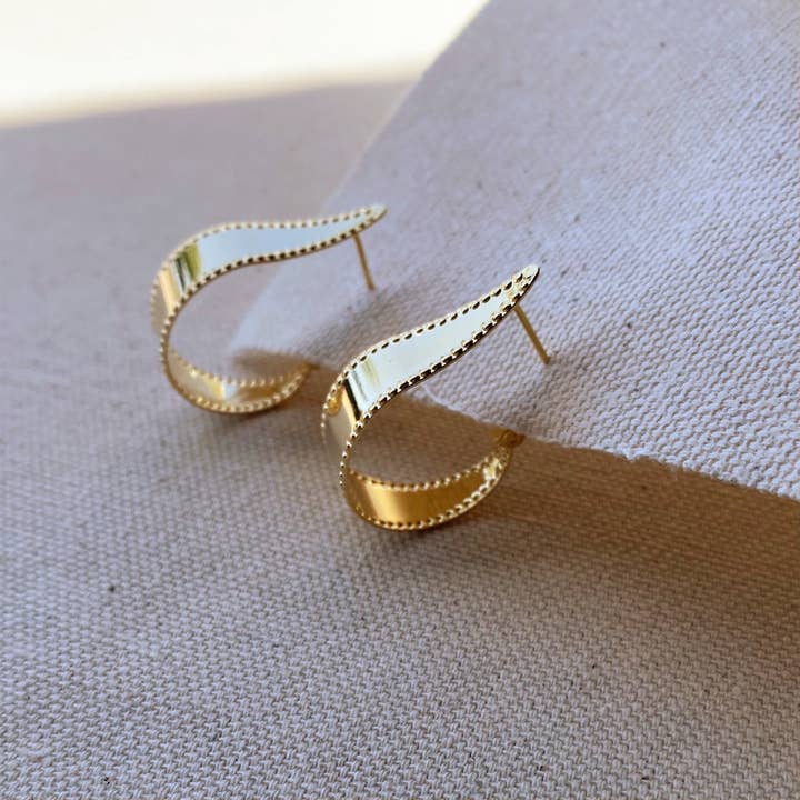 18k gold filled hoop earrings