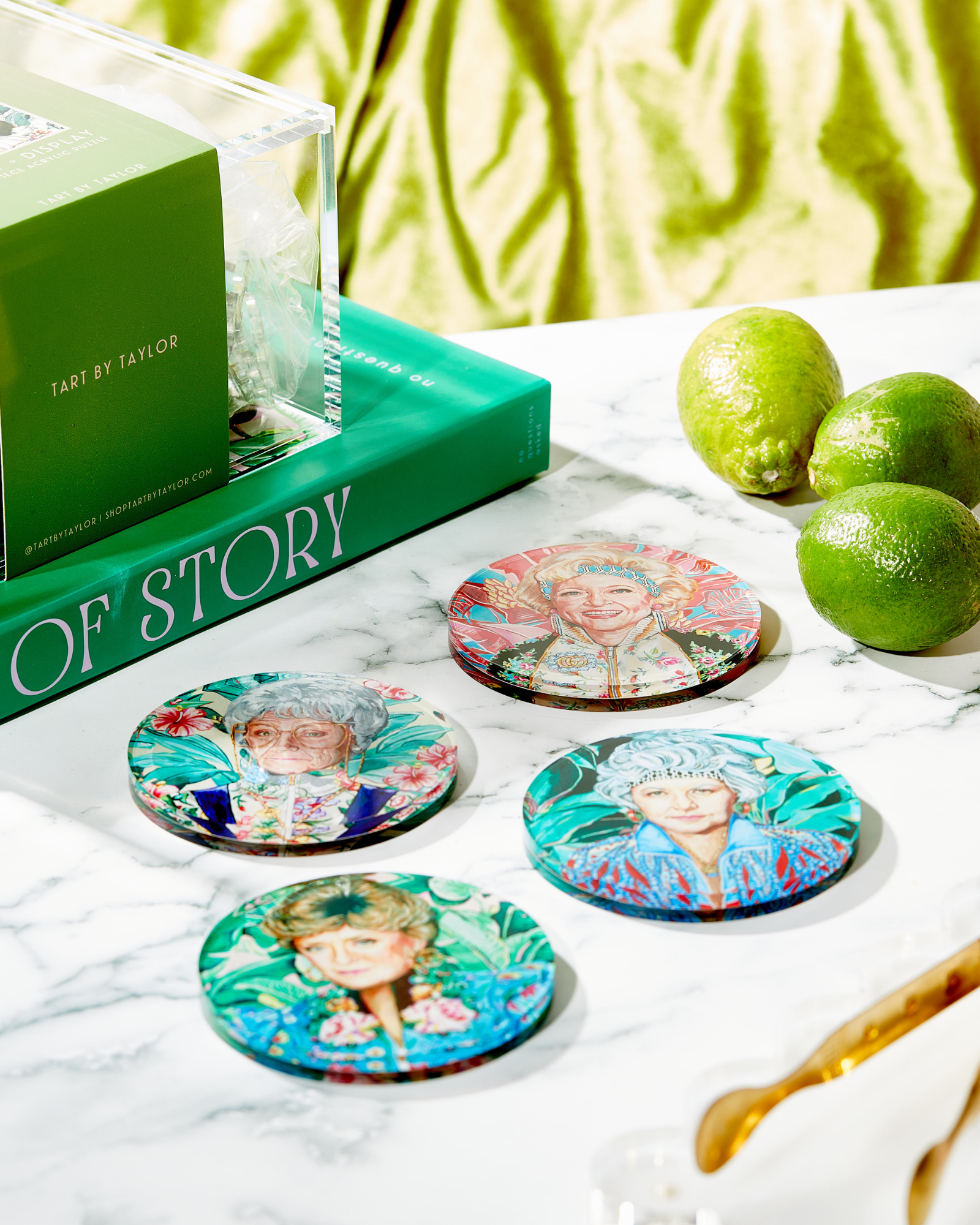 Golden Gals | Set of 4 Coasters