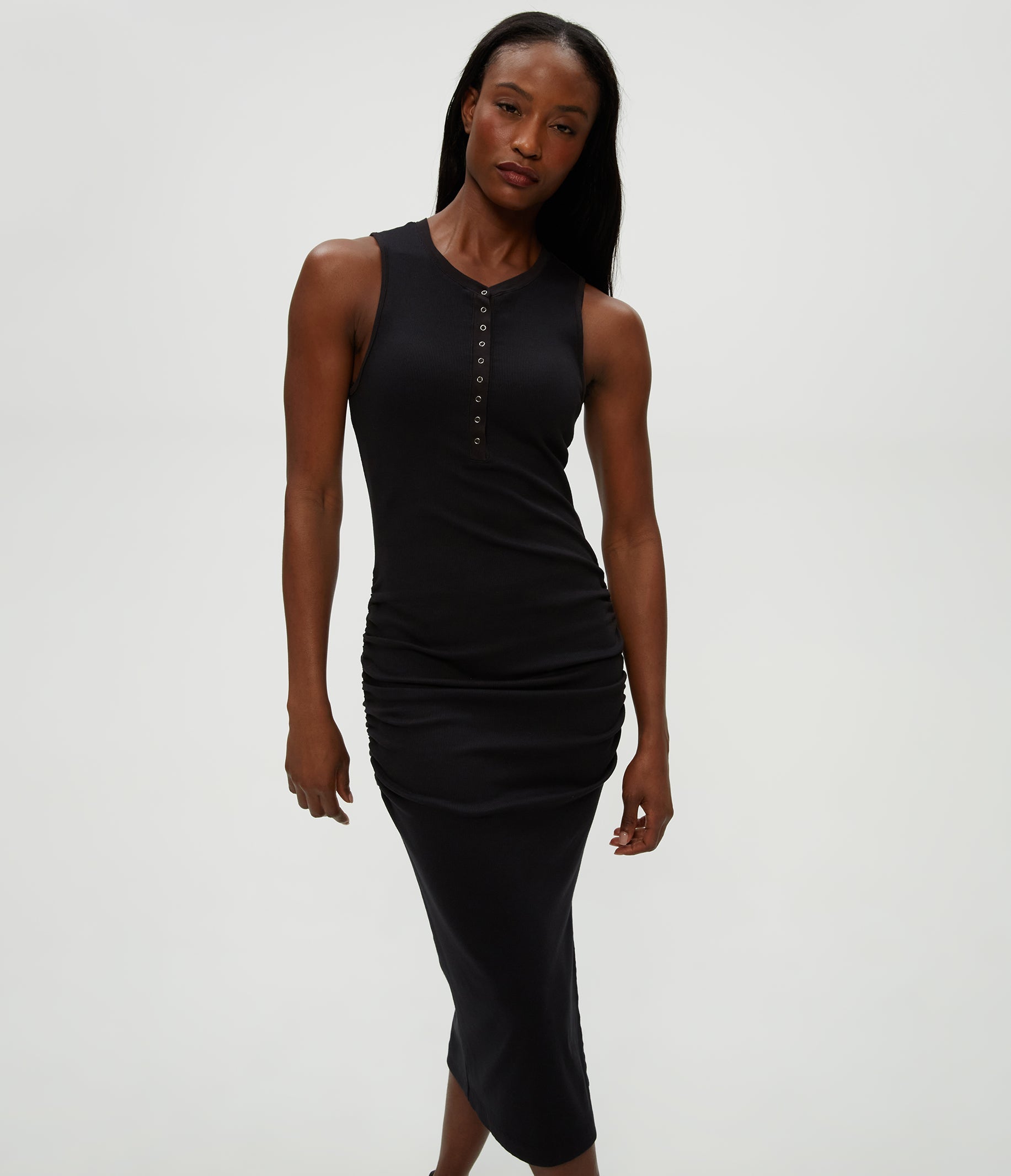 Samira Henley Midi Dress