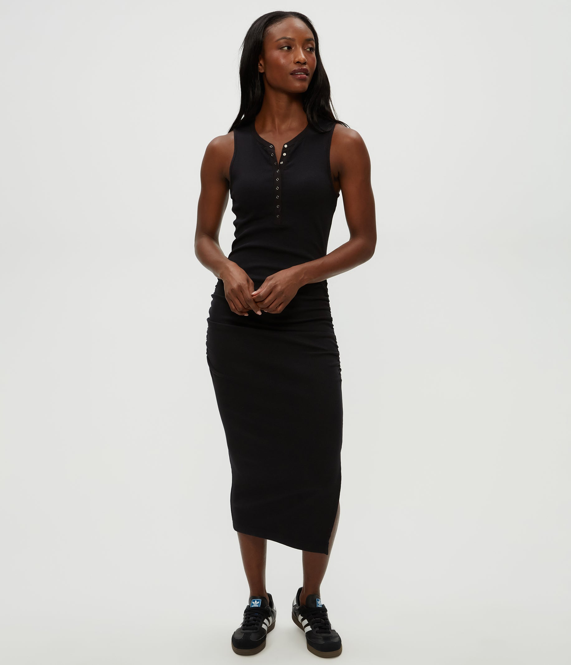 Samira Henley Midi Dress