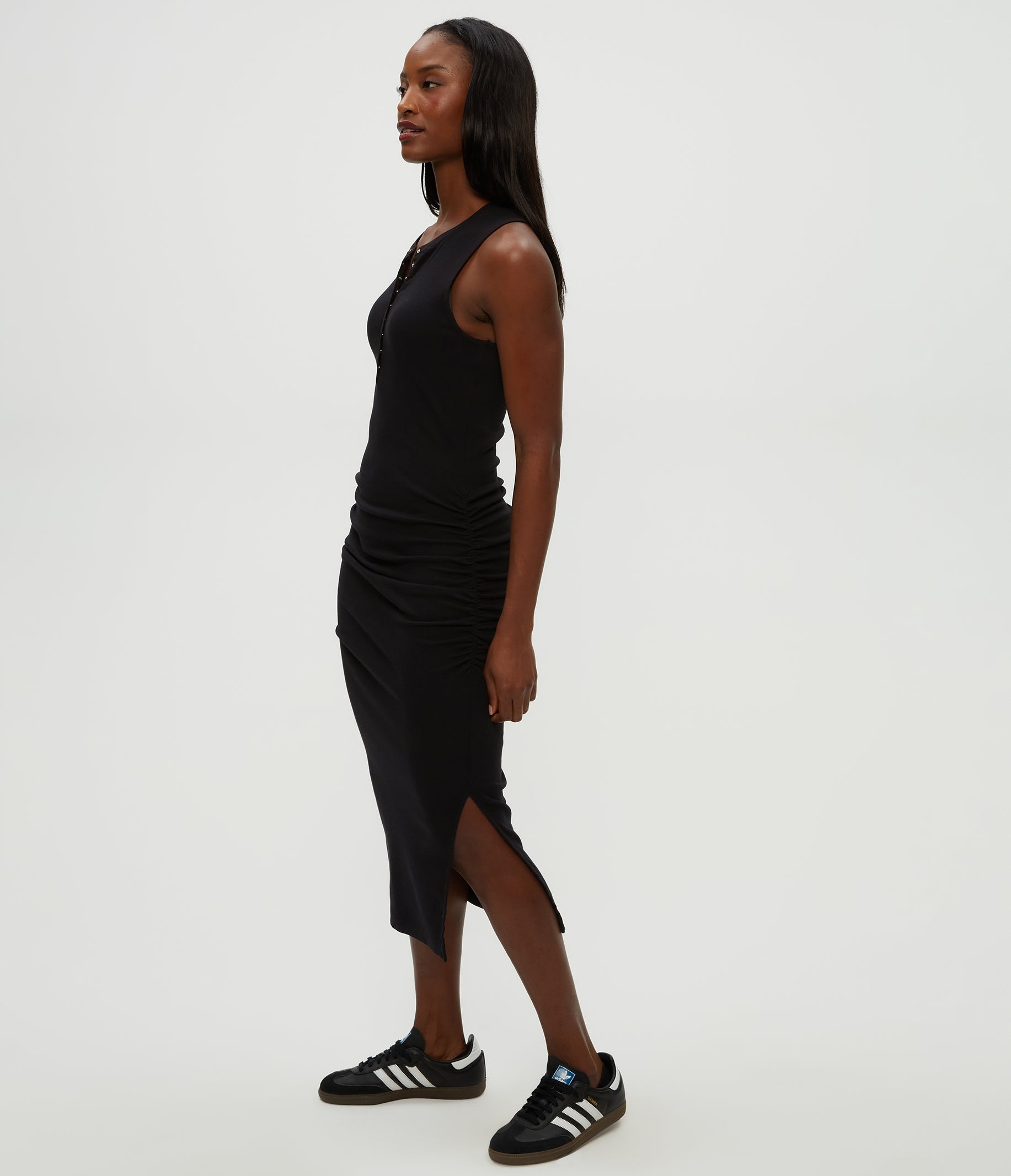 Samira Henley Midi Dress
