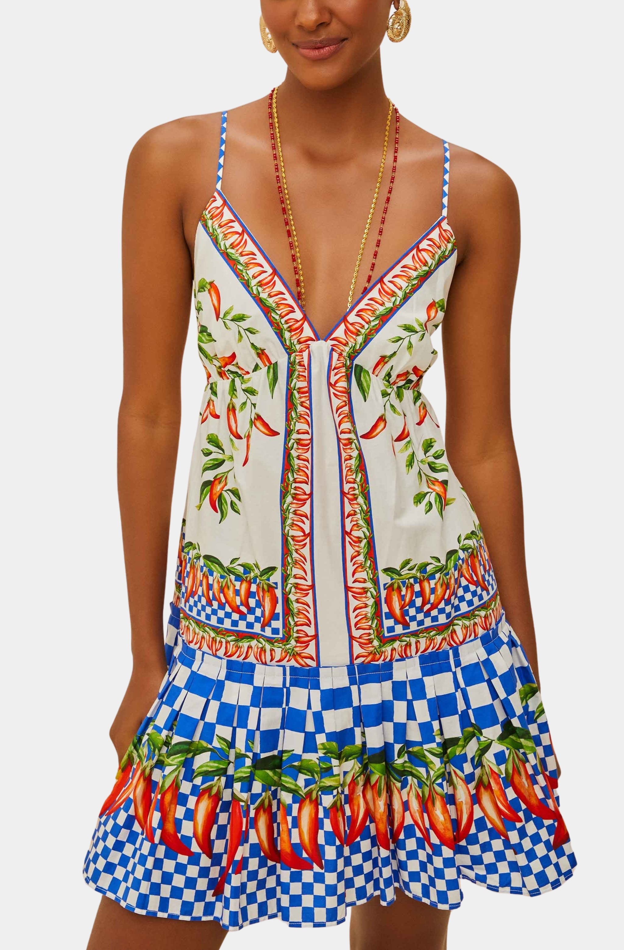 Picnic Peppers Ainika Off-White Mini Dress