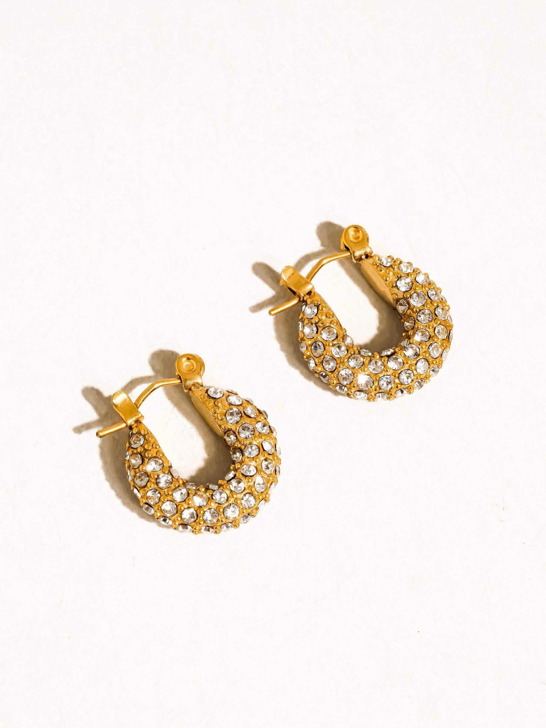 Joleen Glam CZ Hoop Earrings