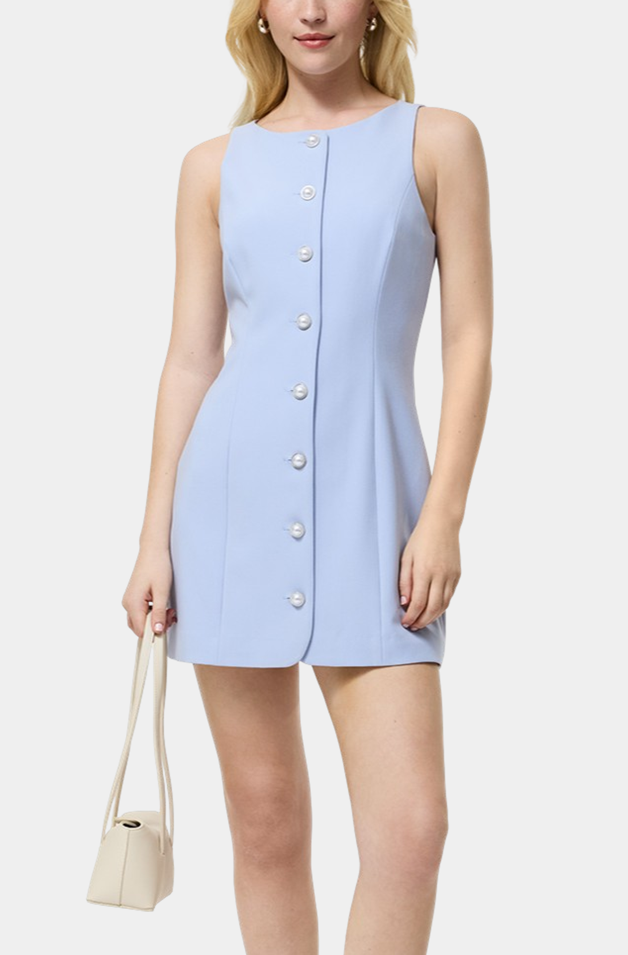 Azra Twill Buttondown Mini Dress