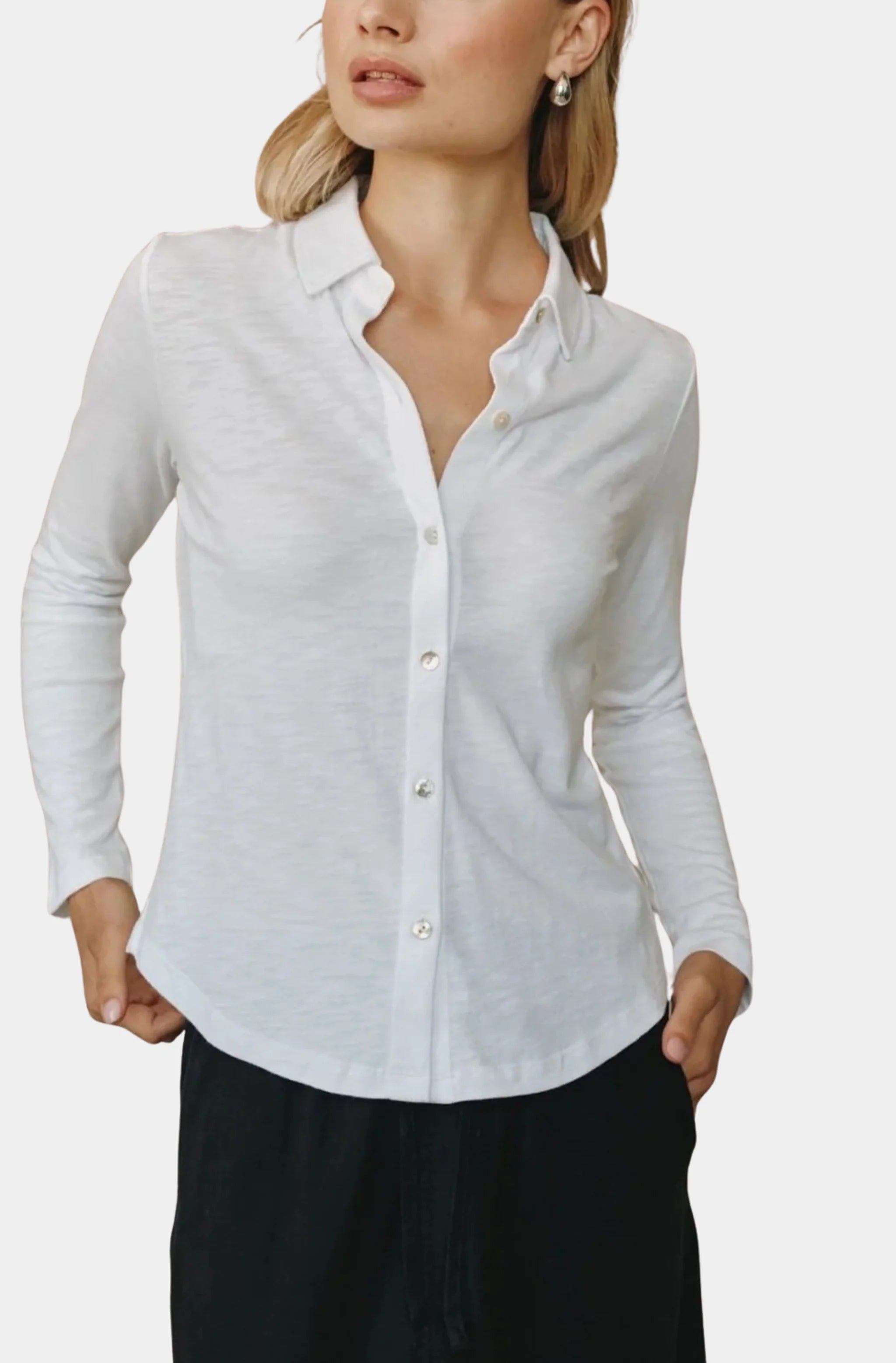 Button Up Knit Top