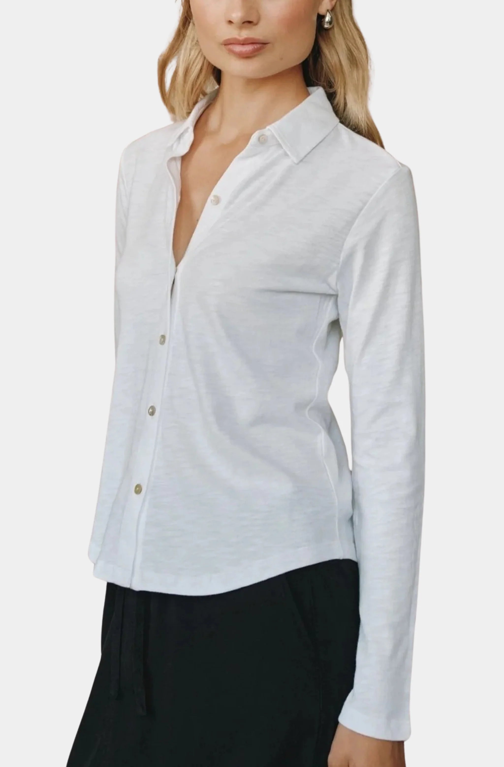 Button Up Knit Top