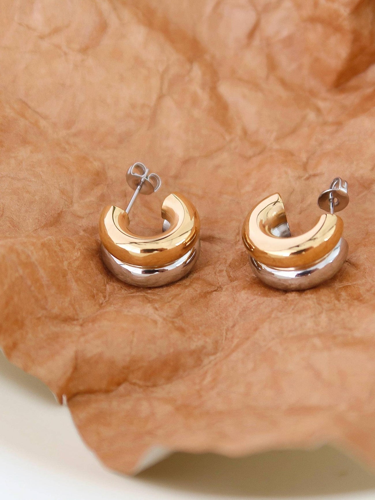 Emma Double-C Hoop Earring