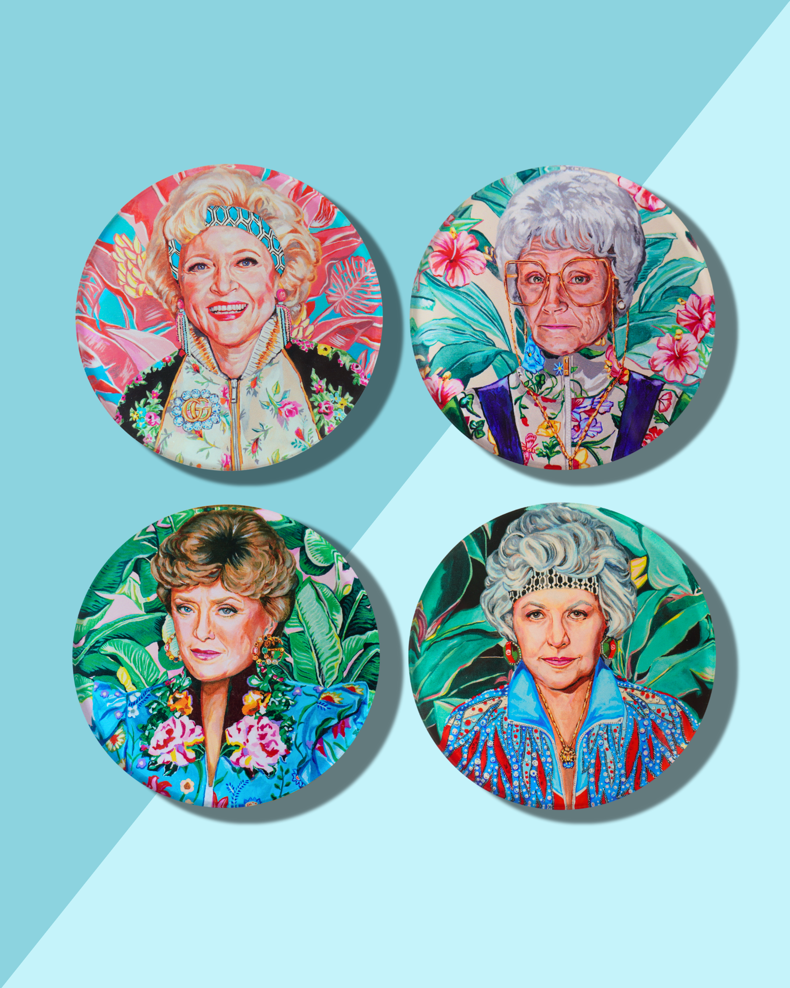 Golden Gals | Set of 4 Coasters