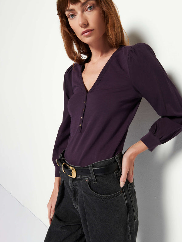 Ivy Feminine Snap Henley