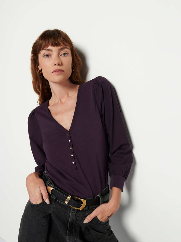 Ivy Feminine Snap Henley