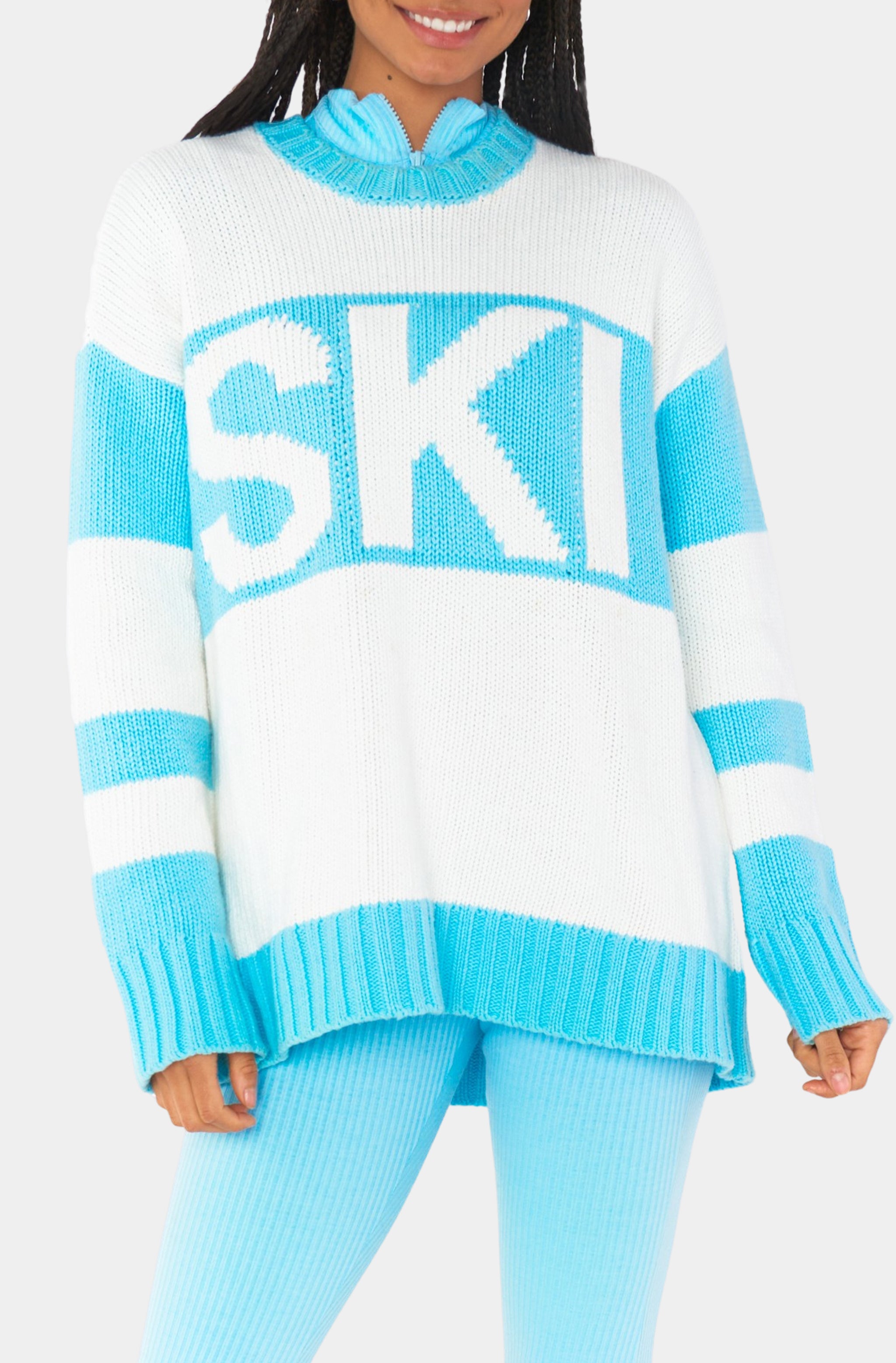 Ski in Sweater