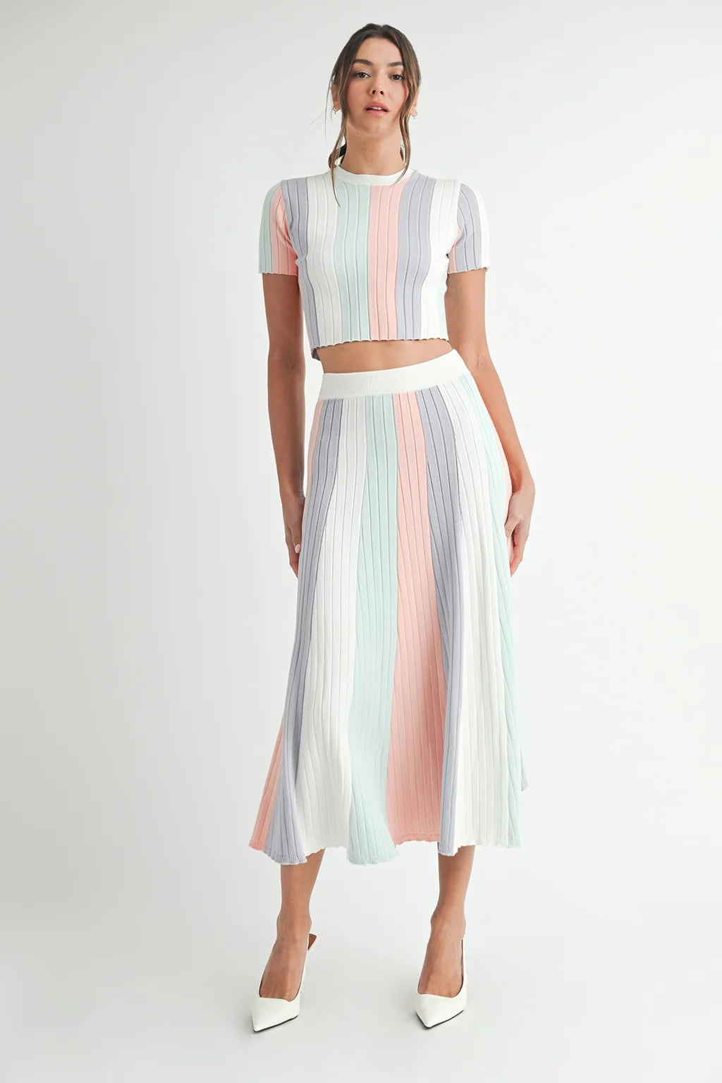 Bell Knit Skirt Set