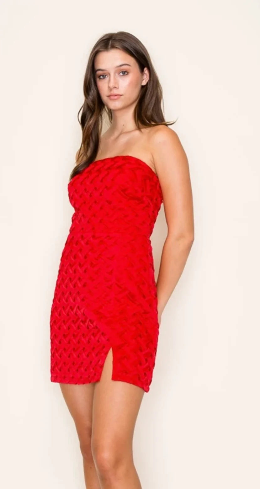 Nicole Strapless Mini