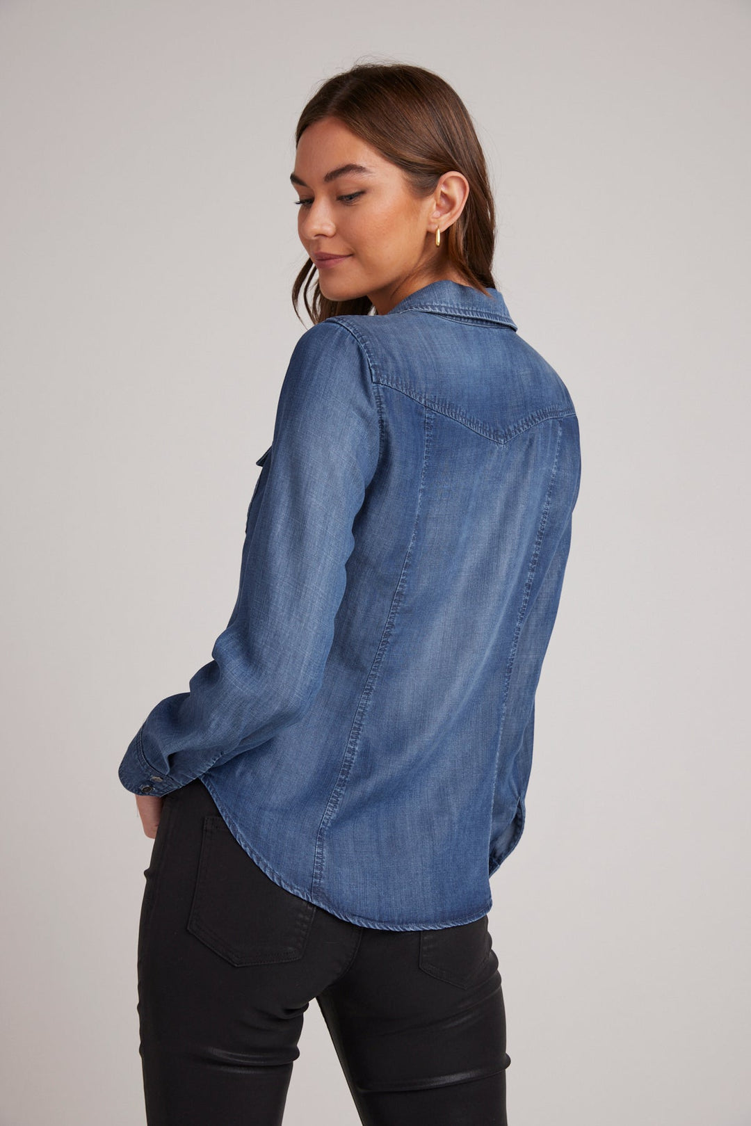 Long Sleeve Seamed Shirt