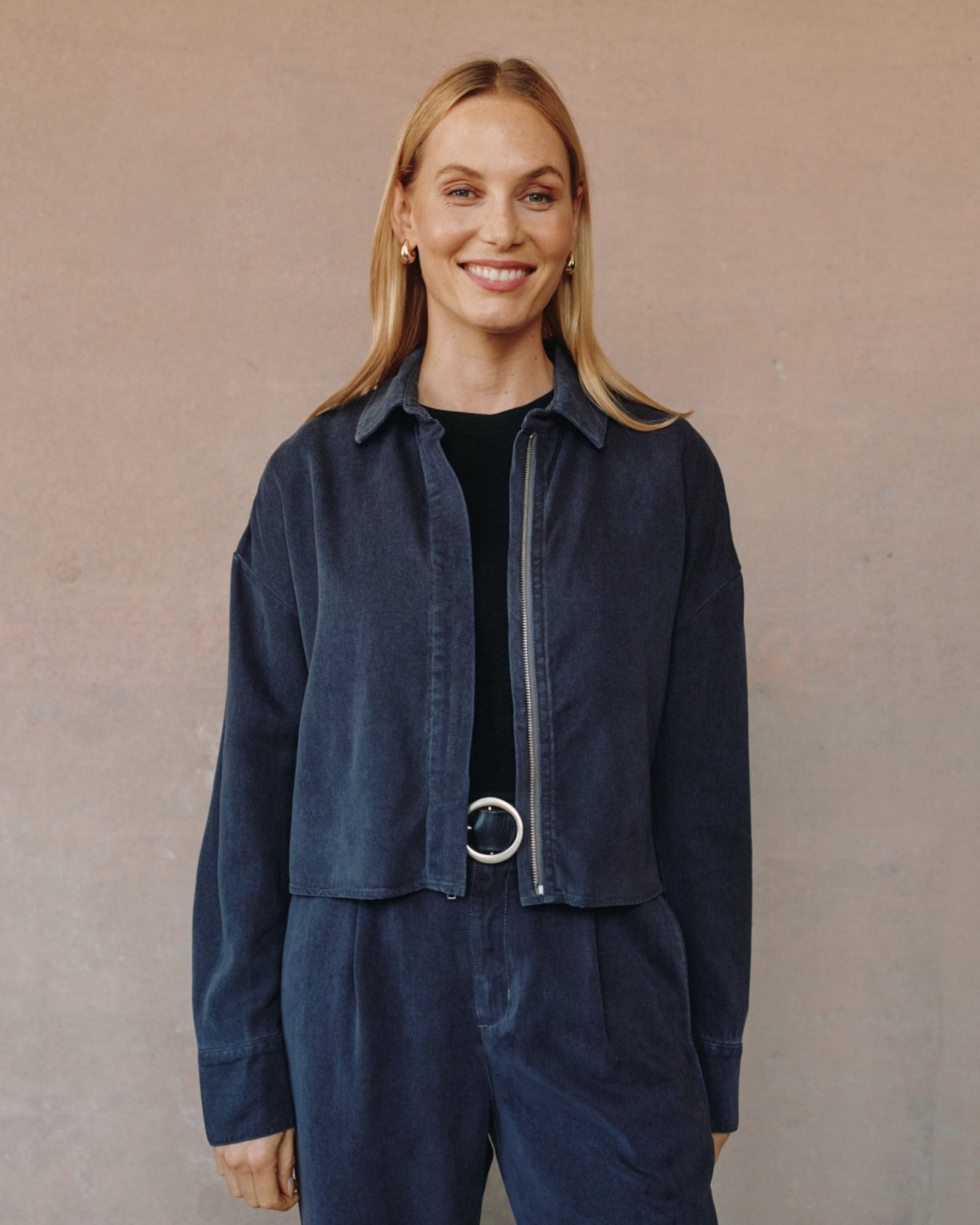 Oversized Cropped Shacket