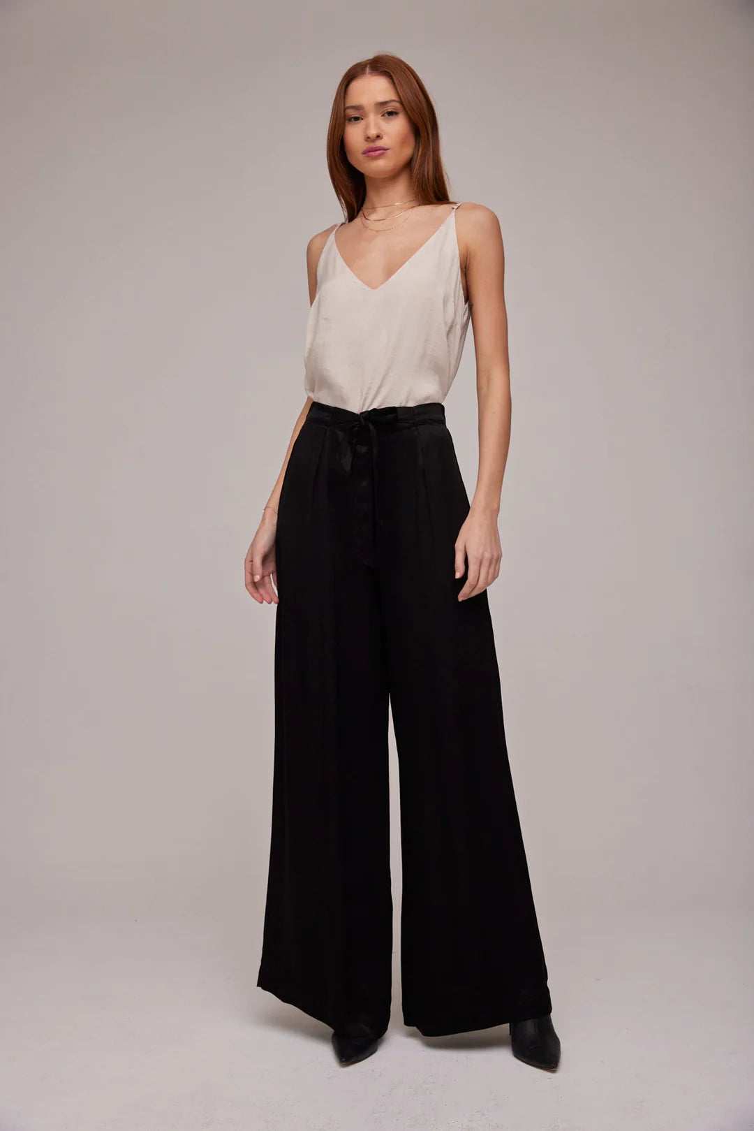 Pleat Front Wide Leg