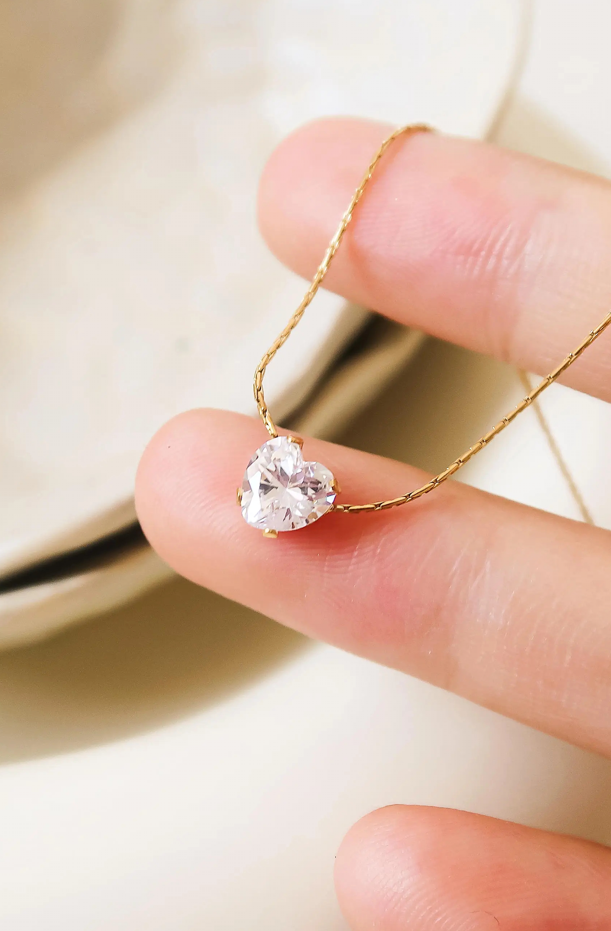 Bonnie Petite Heart Cz Necklace