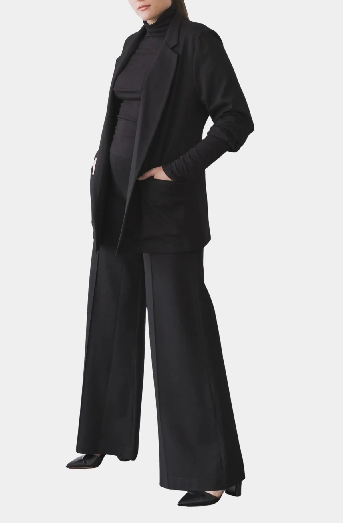 Ponte Knit Oversized Blazer