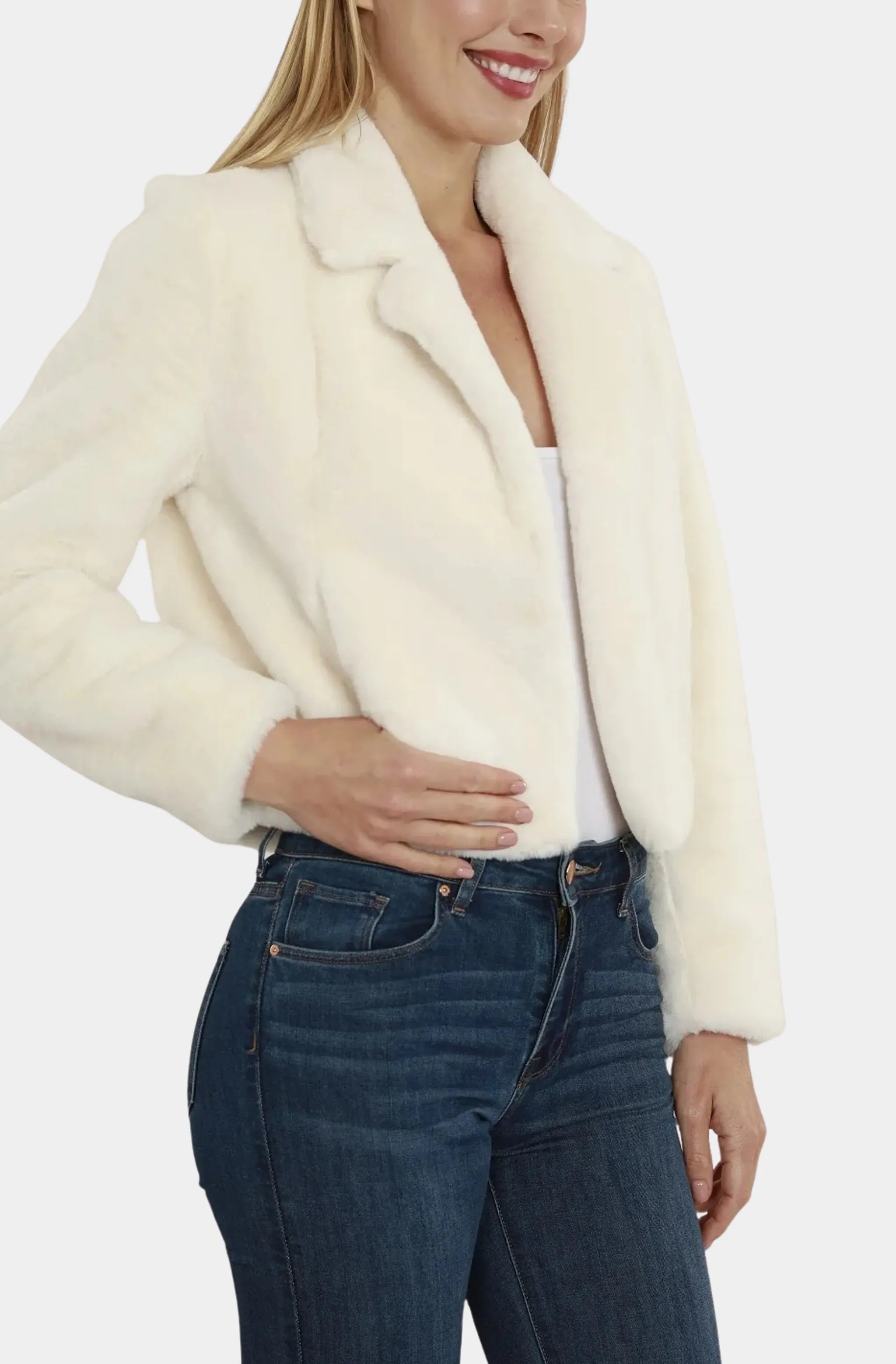 Plush Faux Fur Jacket