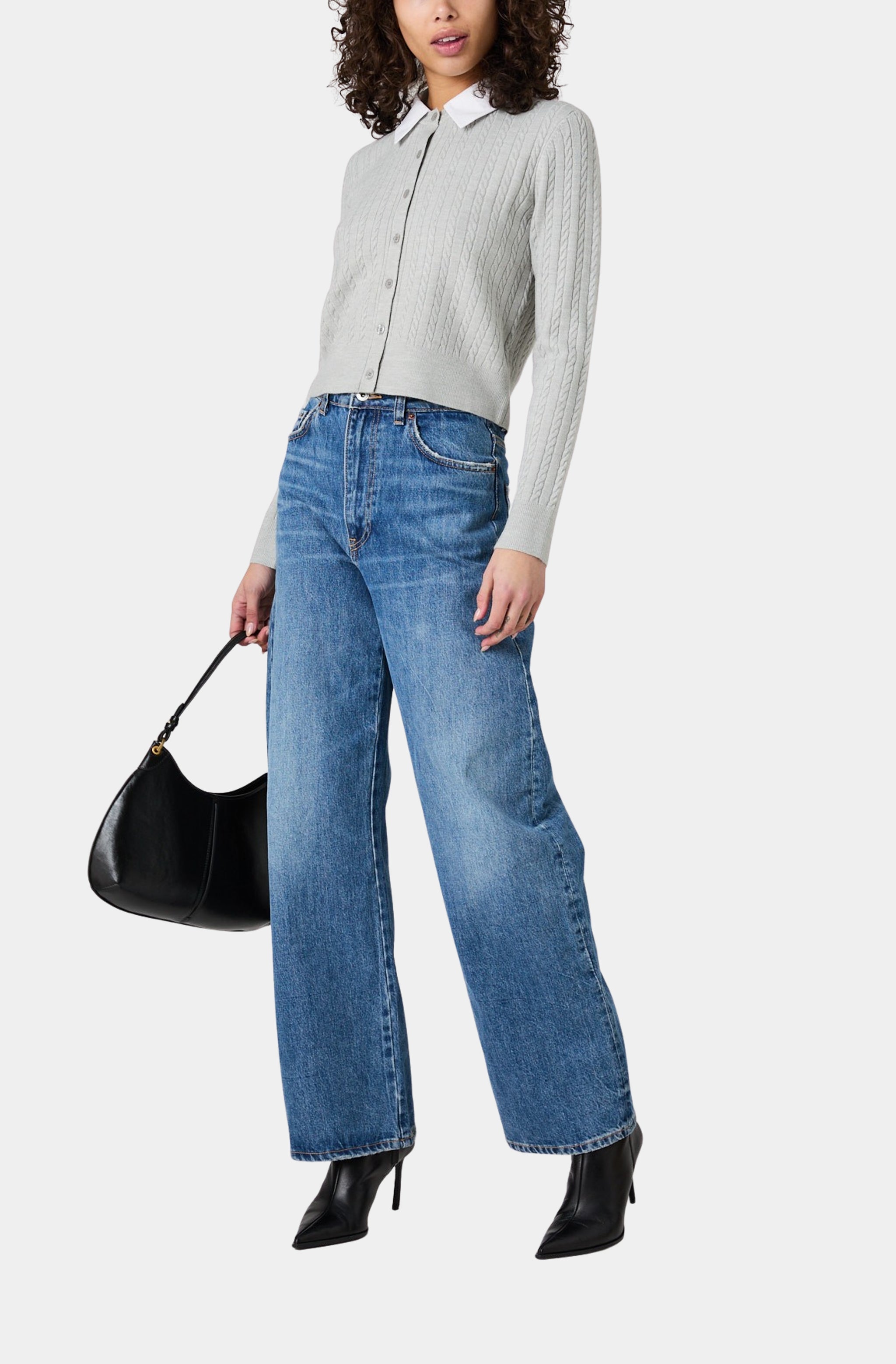 Babysoft Cable Poplin Long Sleeve Top