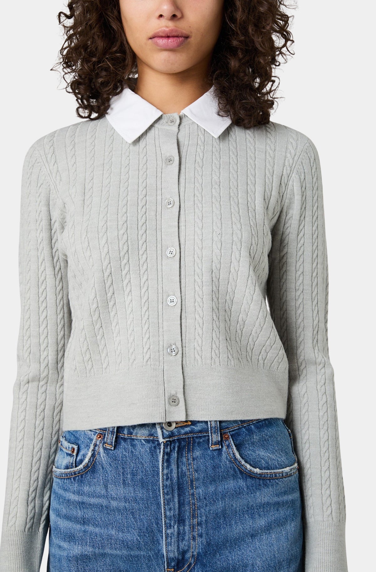 Babysoft Cable Poplin Long Sleeve Top