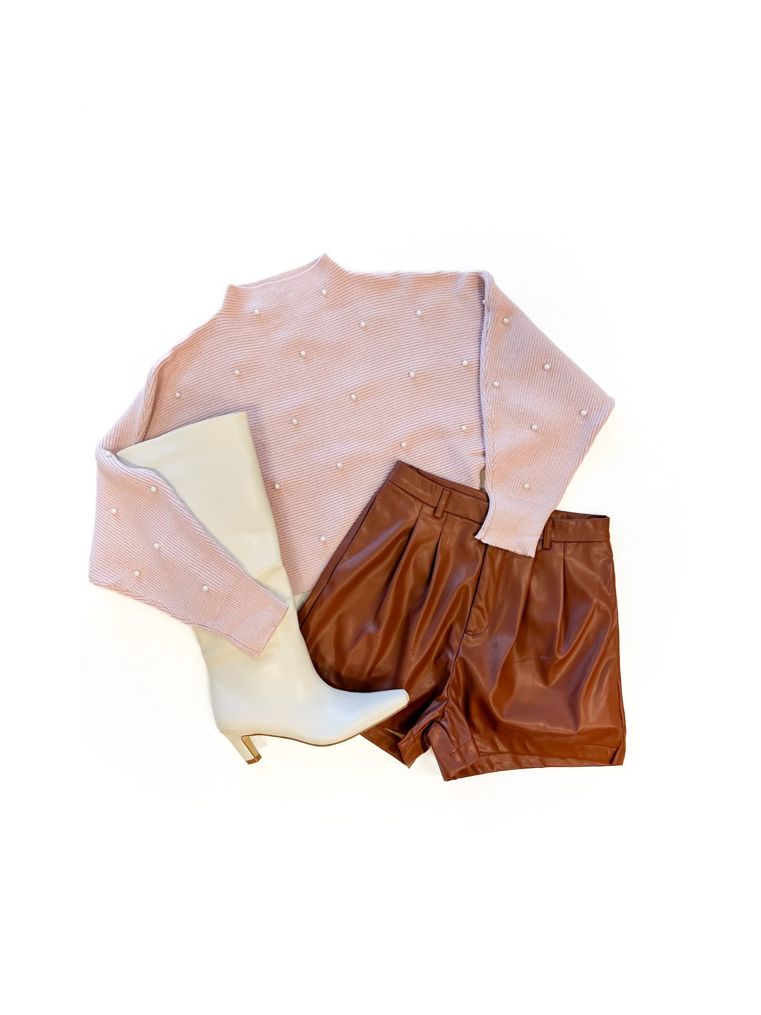 Fawn Faux Leather Shorts