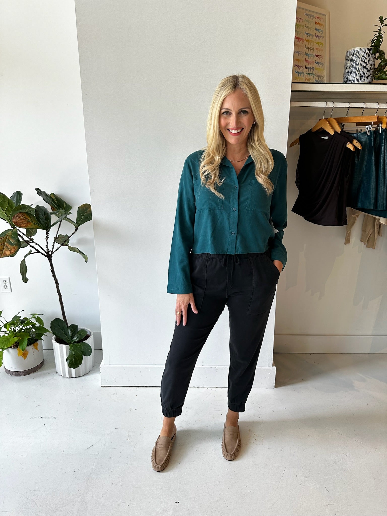 Cropped Button Down