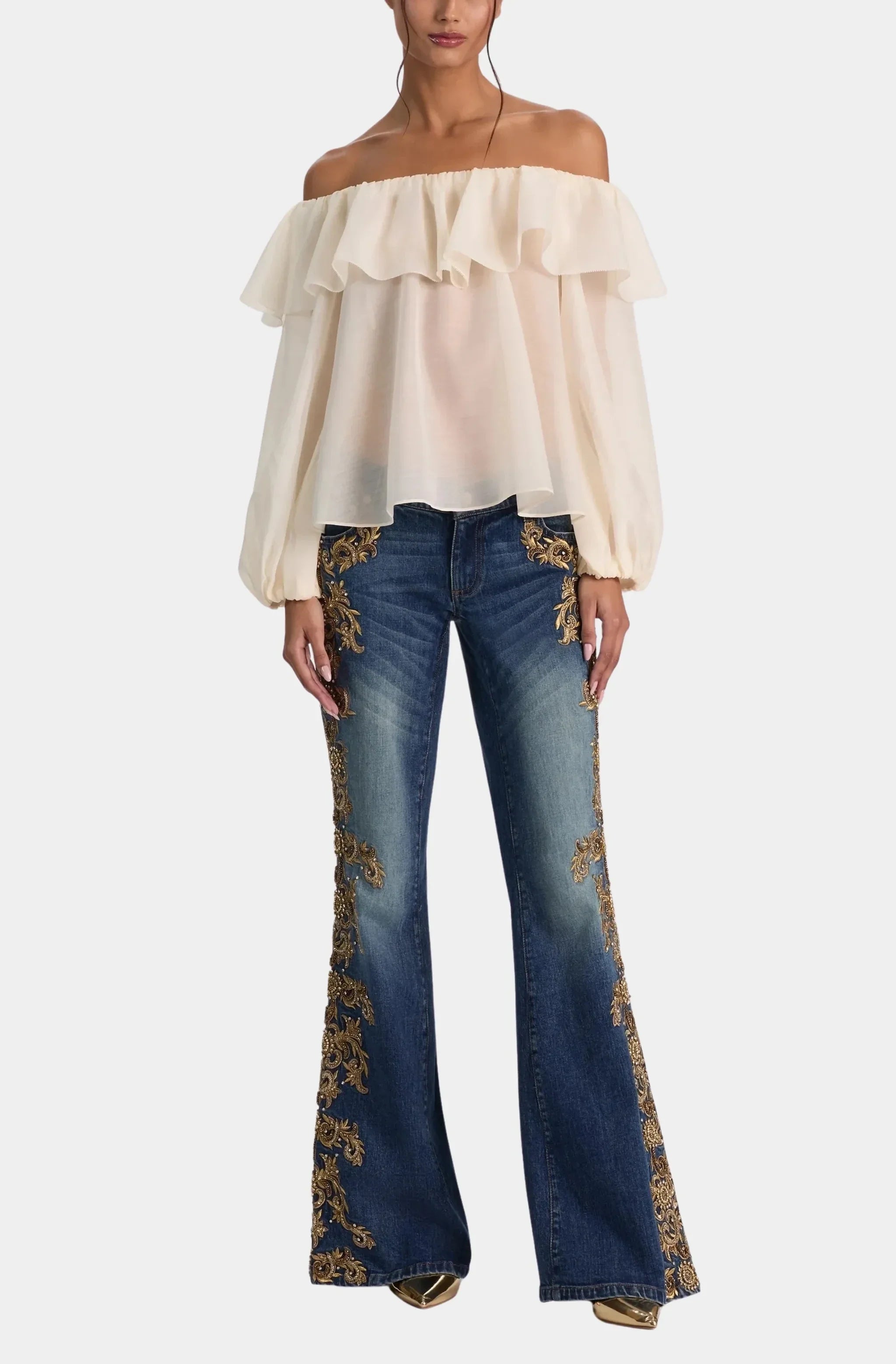 Alta Off The Shoulder Ruffle Blouse