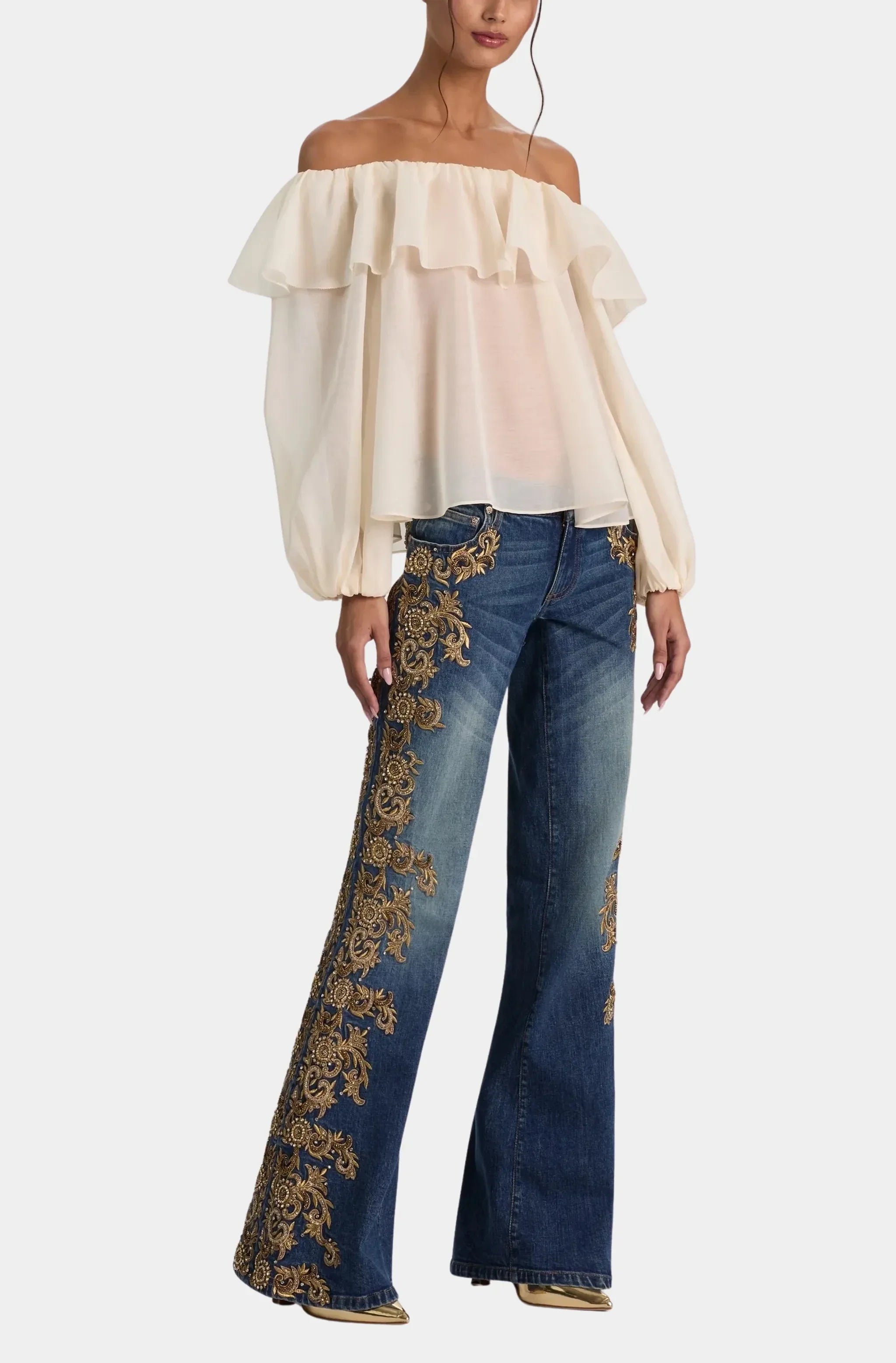 Alta Off The Shoulder Ruffle Blouse