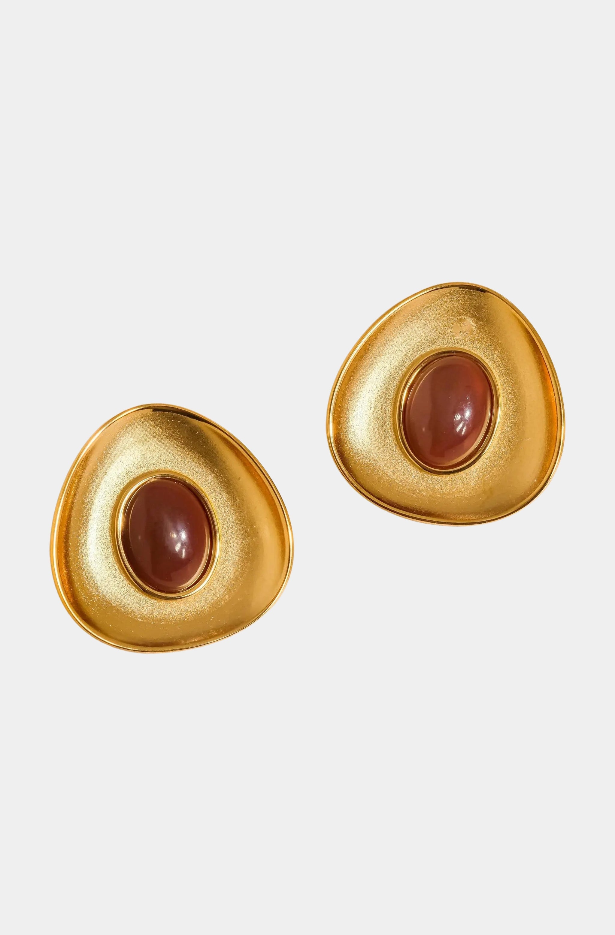 Vionnet Gemstone Oval Earrings
