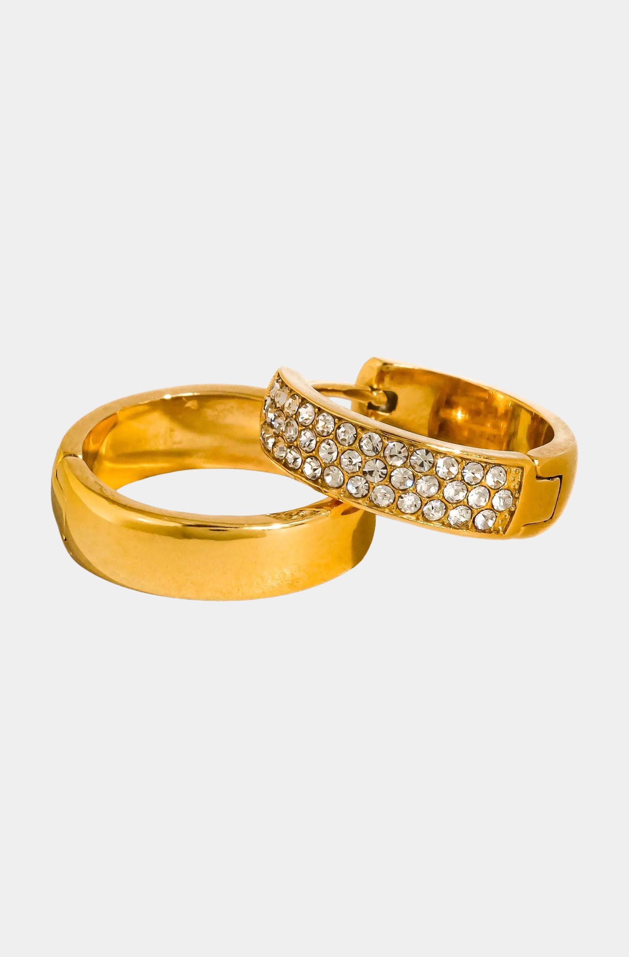 Zephira CZ Pave Hoop Earrings