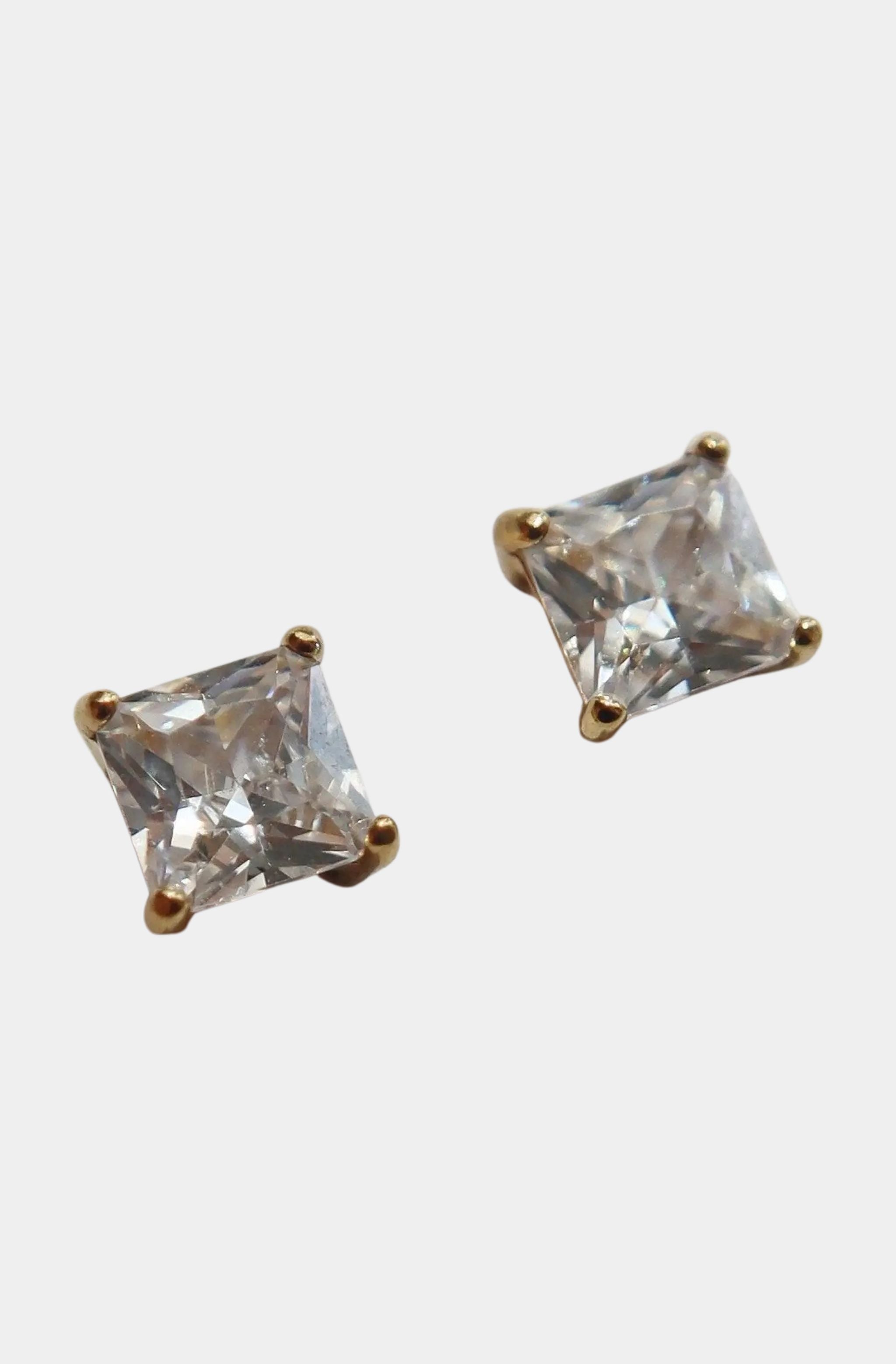 CZ Square Studs