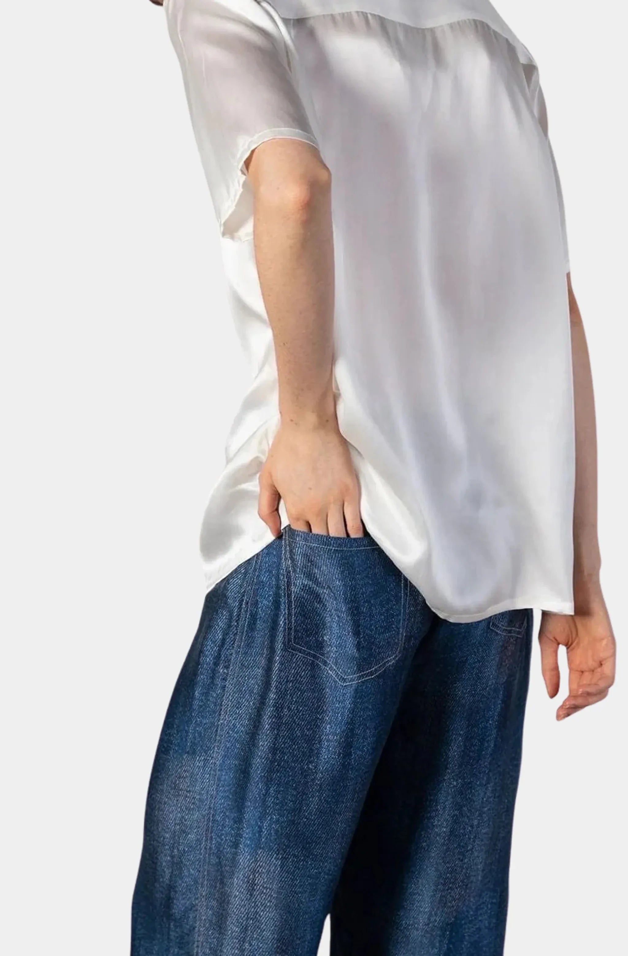 Jeans But Silk Pant