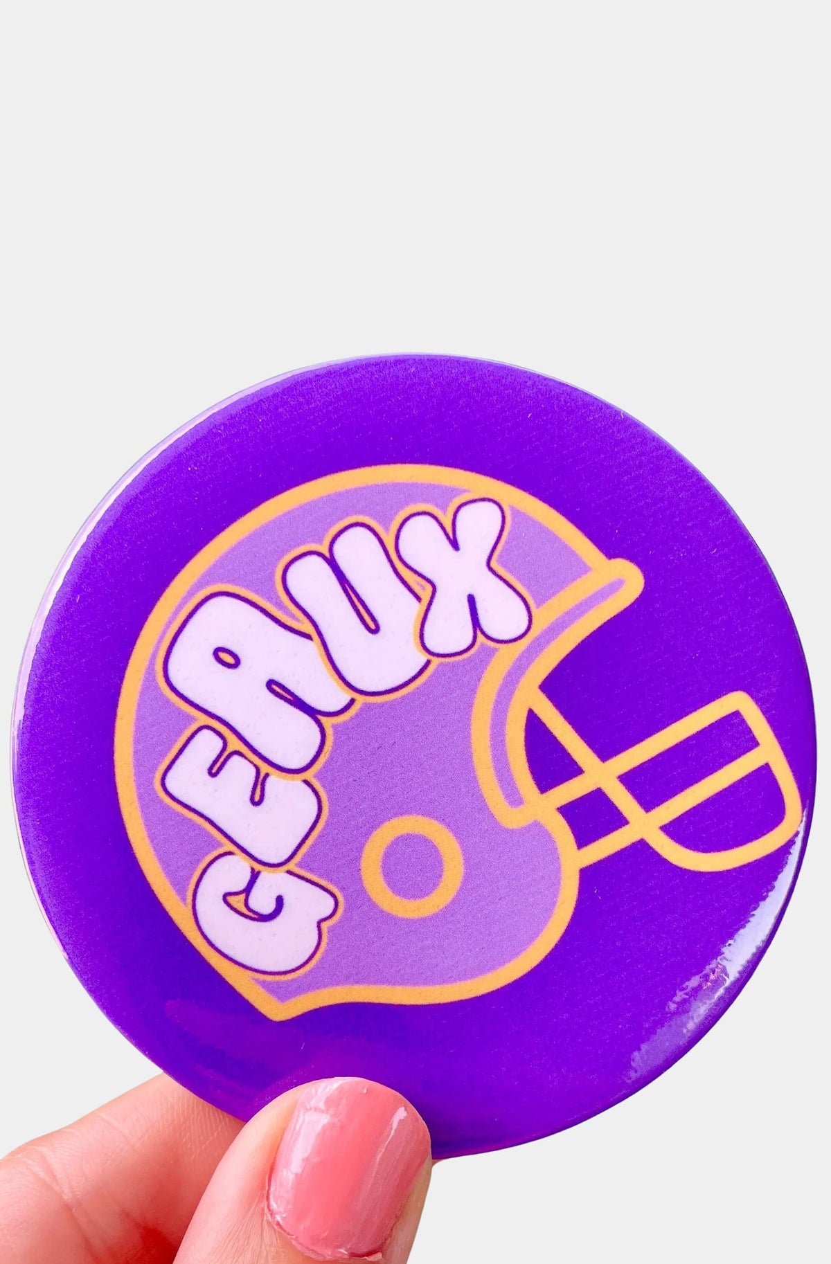 Geaux Helmet Game Day Button