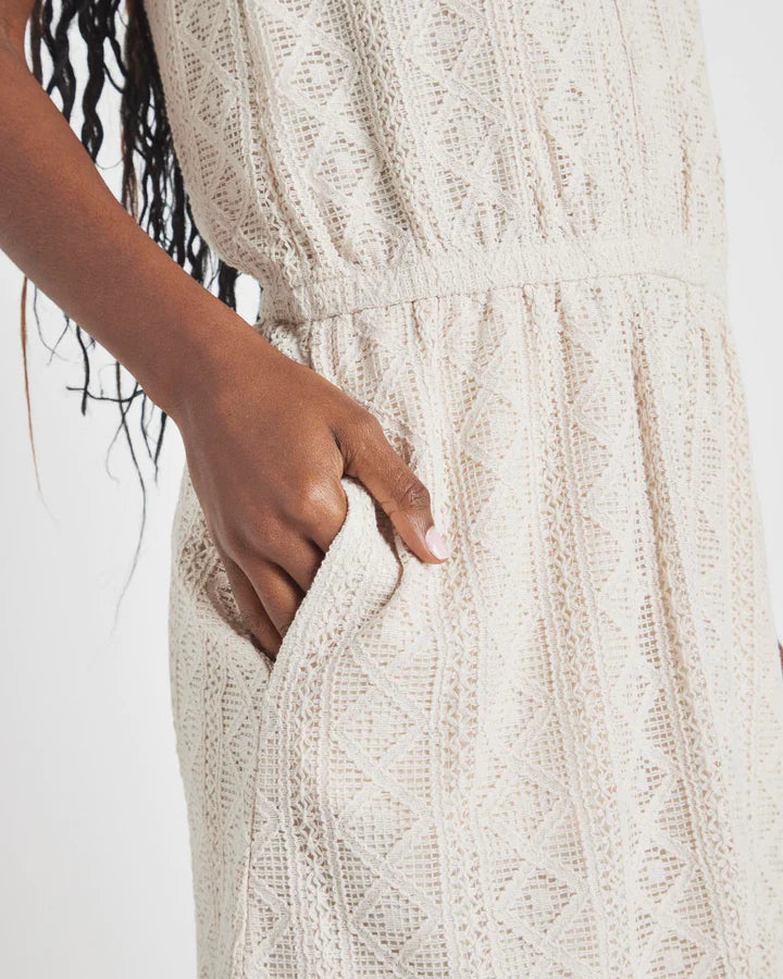 Paola V-Neck Crochet Dress