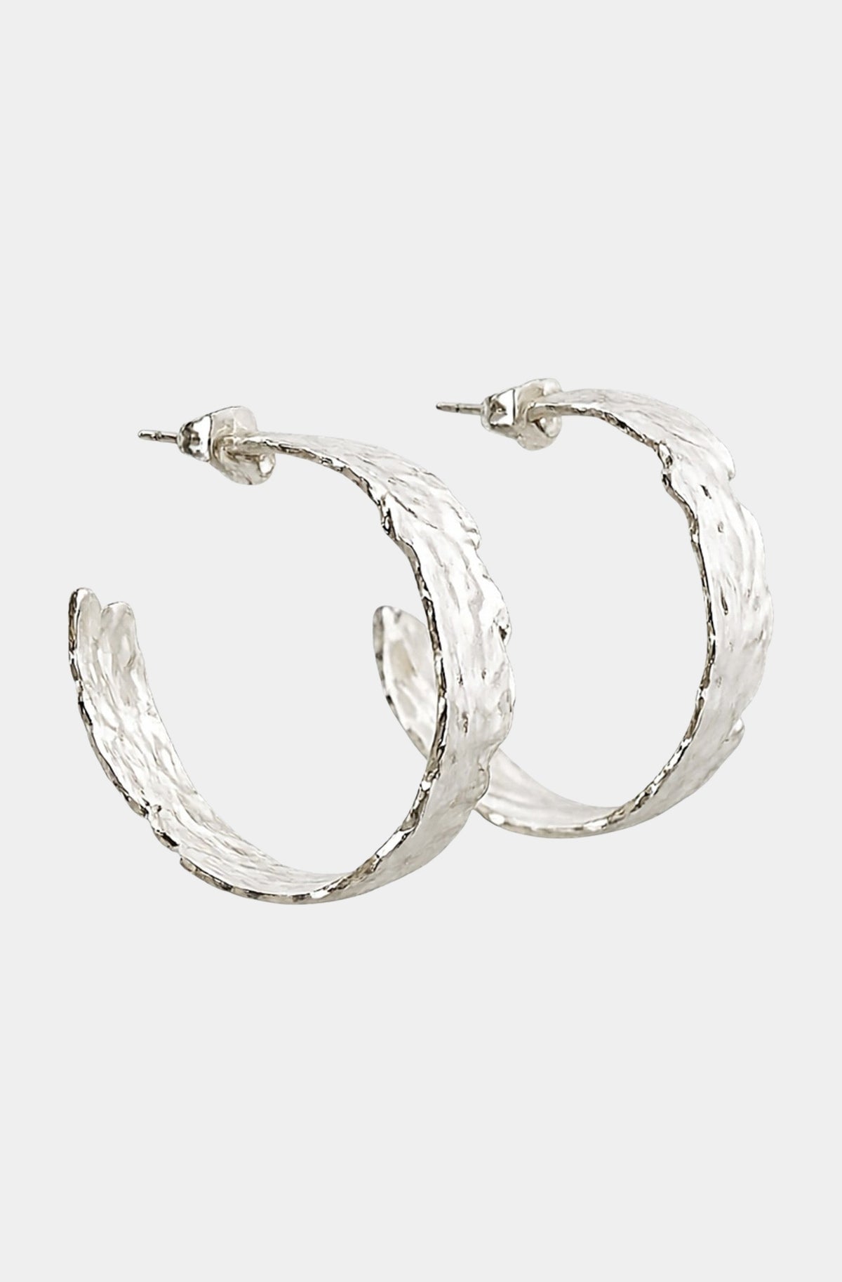 Silver Plated Hoops, Small