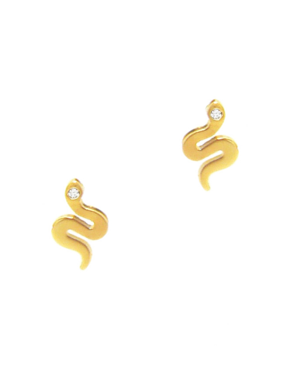Simple Snake Stud Earrings