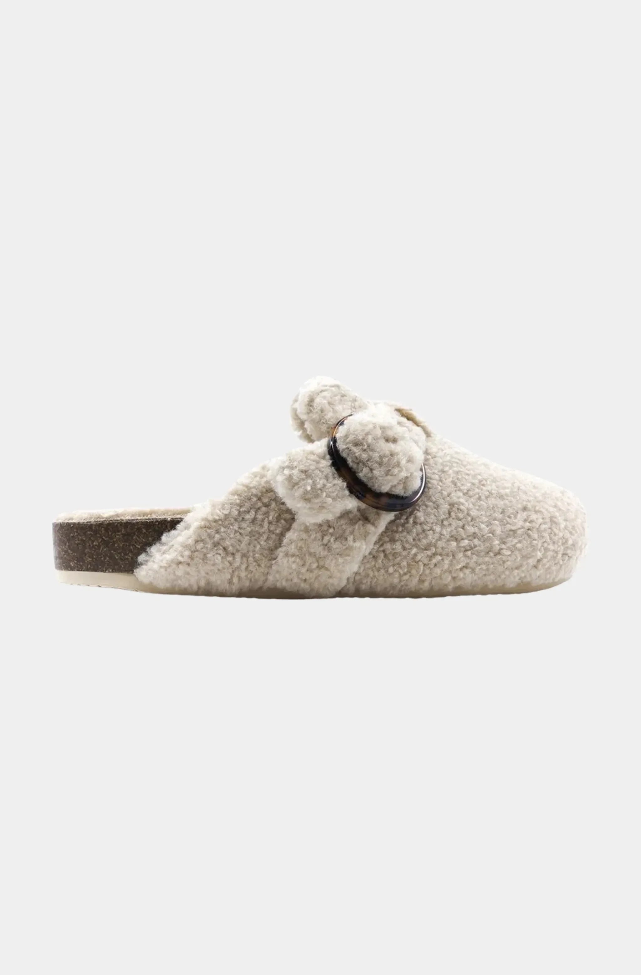 Cimba Faux Shearling Slide