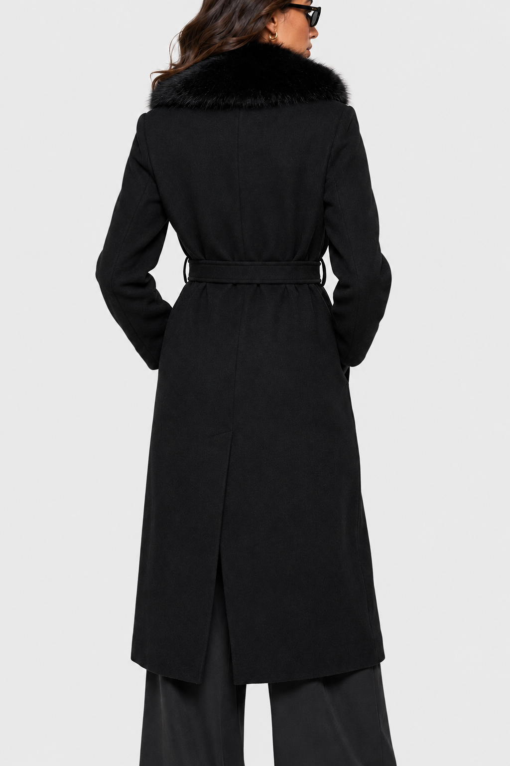 Vivienne Coat Black WC454 back view