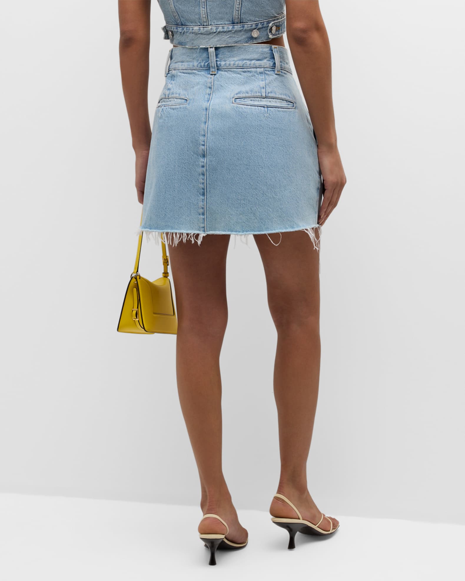 Becker A-Line Denim Mini Skirt